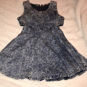 Acid Wash Skater Dress